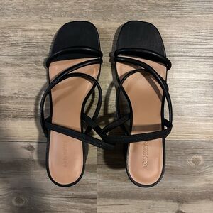 Old Navy Elegant Black Strappy Sandals